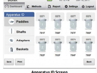 Distek: Aparatura za teste raztapljanja Model 2500 Select - sledljivost serijskih številk